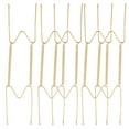 thumbnail image 5 of Invisible Wall Plate Hangers for Decorative Use Golden Steel W Shaped Design 6 Pieces, 5 of 8