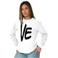 thumbnail image 5 of Love Matching Set Engagement Photos Plus Size Long Sleeve Graphic Tee Shirt Brisco Brands 2X, 5 of 6