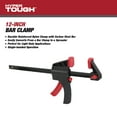 thumbnail image 2 of Hyper Tough 12-Inch Trigger Ratcheting Bar Clamp and Spreader, 2 of 12