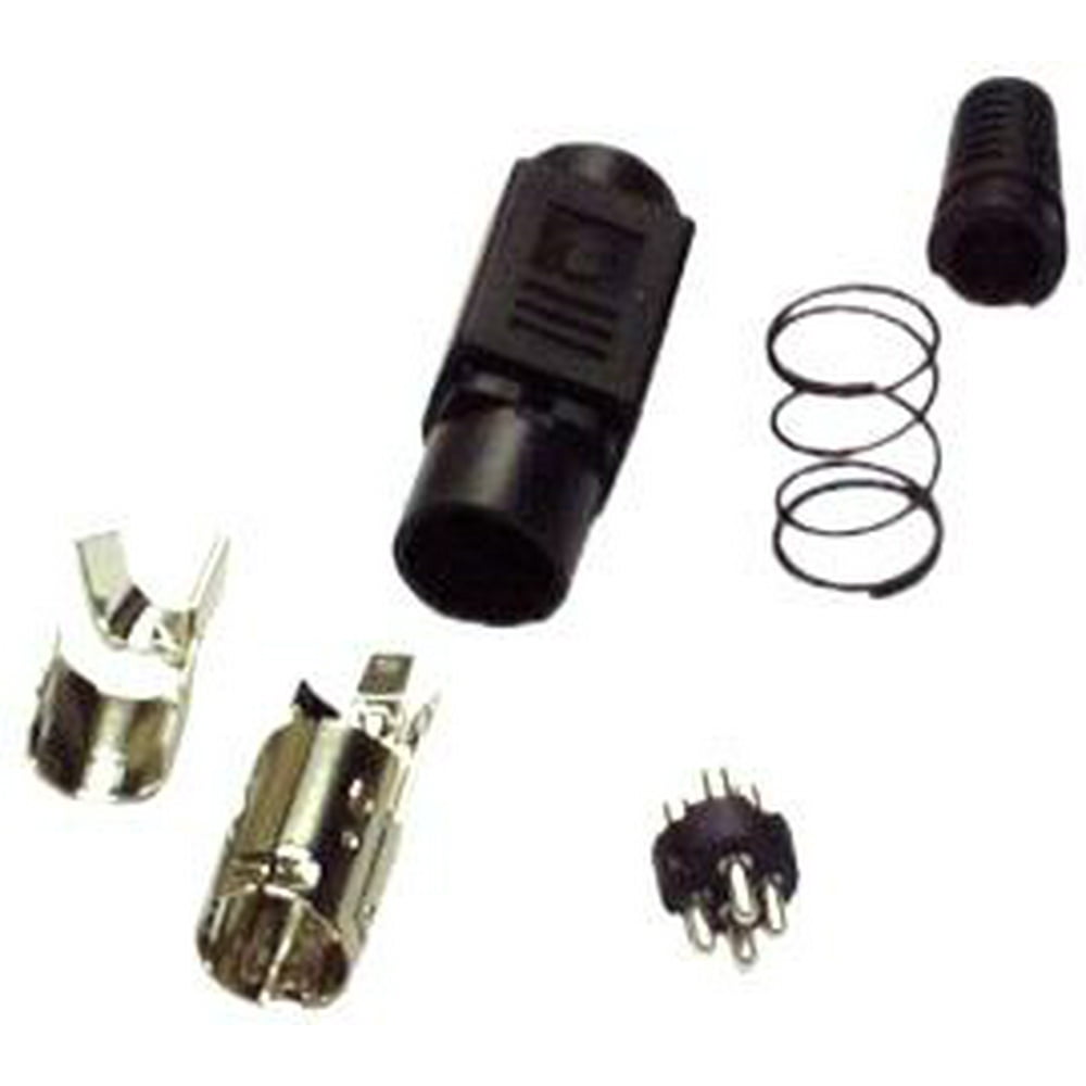 IEC MD04MPWR Mini Din 4 Pin Male Connector with 1 Amp rated contacts