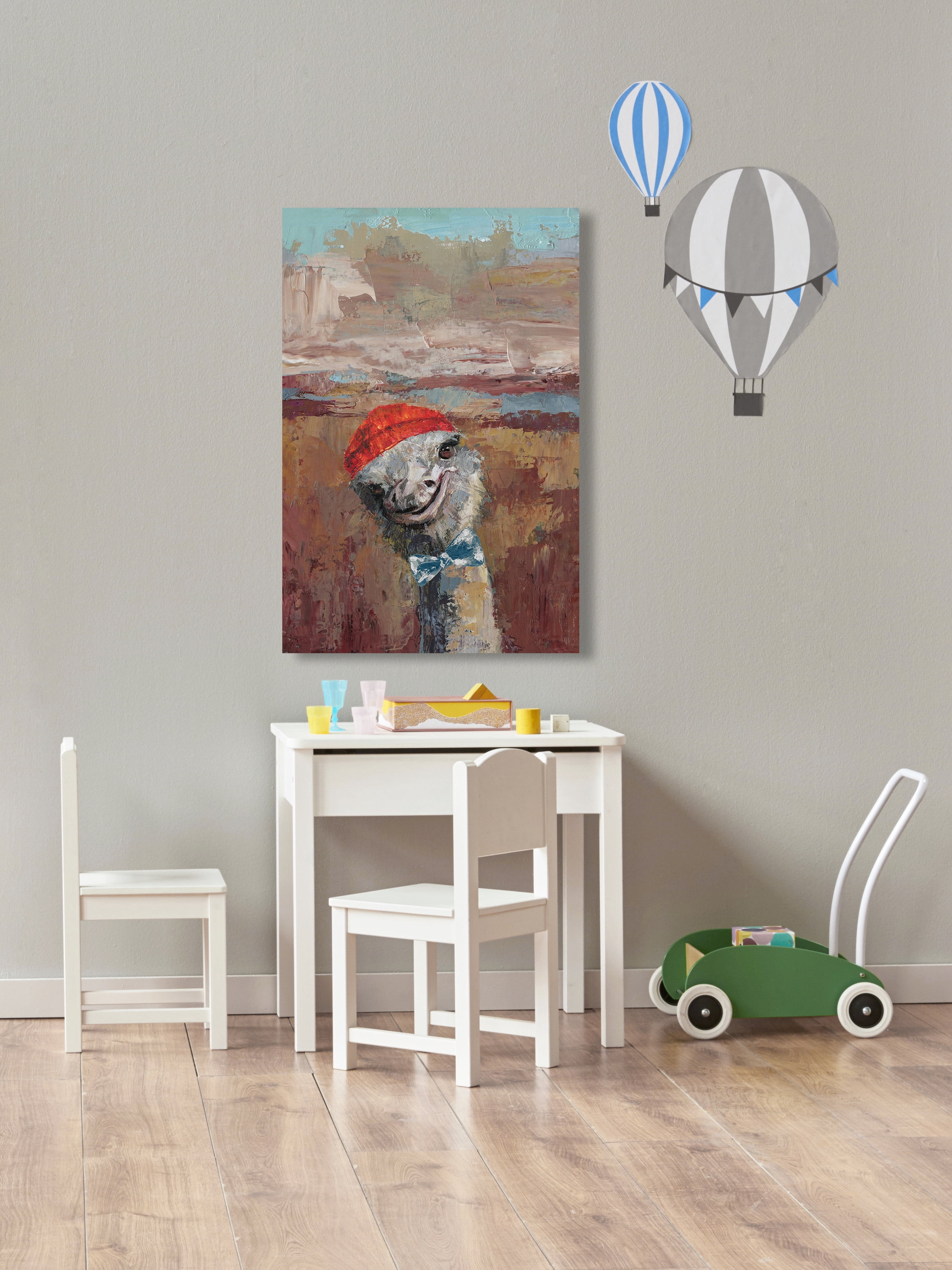 Marmont Hill Playful Ostrich Canvas Wall Art