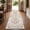 Beige, variant on GlowSol Washable Non-Slip Low-Pile Runner Rug, Mushroom Gothic Dark Academia Celestial Design - Soft Compact Mark-Resistant Hallway Floor Carpet for Entryway, Kitchen, Bedroom - Black Brown, 2x6