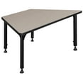 thumbnail image 6 of 48" x 24" Trapezoid Height Adjustable Classroom Table- Maple, 6 of 7