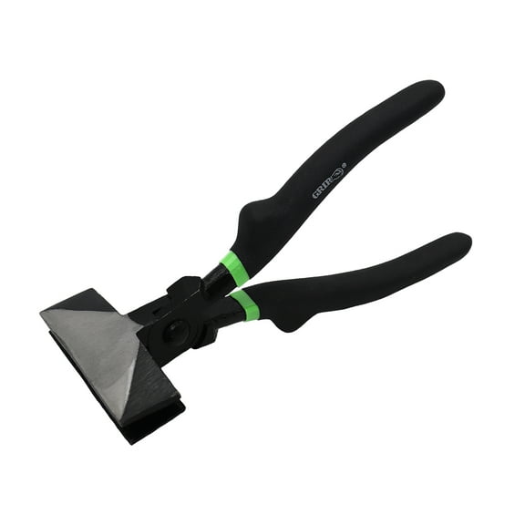 Grip 8" Welding Pliers - 3 1/2"W Prong - Hold/Move Hot Work Pieces - Fold Sheet Metal - Heat Treated with Cushion Grip Handles