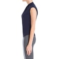thumbnail image 2 of Max Studio London Womens Twisted Knit Blouse, Blue, Small, 2 of 5