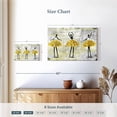 thumbnail image 4 of Elephant Stock Glitter Ballerinas Wall Art - Horizontal Canvas Wall Art - Lobby Wall Decor - Dance Canvas - Yellow And Black Decor - 12" x 8", 4 of 8