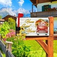 thumbnail image 4 of Sweet Home Mailbox Cover Wooden Board Sun Flower Truck Pumpkin Daisy Decorative Magnetic Mailbox Covers Standard Size 18x21 Inch Welcome Home Mail Box Wraps Post Letter Box Cover for Yard, 4 of 6