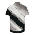 thumbnail image 4 of JINMGG Mens Tops under $5,Men Fashion Casual Buttons Hawaii Printing Turndown Short Sleeve Shirt Blouse White XXL, 4 of 5