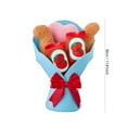 thumbnail image 3 of 13" Medium Dino Nuggets Bouquet Plush – Beige Wrapping & Pink Bow, Soothing Sleeping Doll for Valentine's & Birthday Gifts, Valentines Day Decorations, 3 of 6