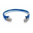 thumbnail image 2 of C2G 6in Cat6a Snagless Shielded (STP) Ethernet Network Patch Cable Blue - Patch cable - RJ-45 (M) to RJ-45 (M) - 6 in - screened shielded twisted pair (SSTP) - CAT 6a - molded, snagless, stranded - blue, 2 of 2