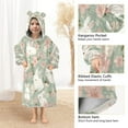 thumbnail image 4 of BZSMCE Wearable Blanket Hoodie Fashion Cherry Blossom Bunny Reverie Home Wear, 4 of 7