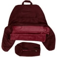 thumbnail image 2 of Husband Pillow Medium Cover Aspen Edition Sliding Raspberry, Reversible Microfiber to Microsuede, Side & Back Pockets - Handle for Transport - Super Cozy Bed Rest Pillow Cover With Arms - Easy Care, 2 of 5
