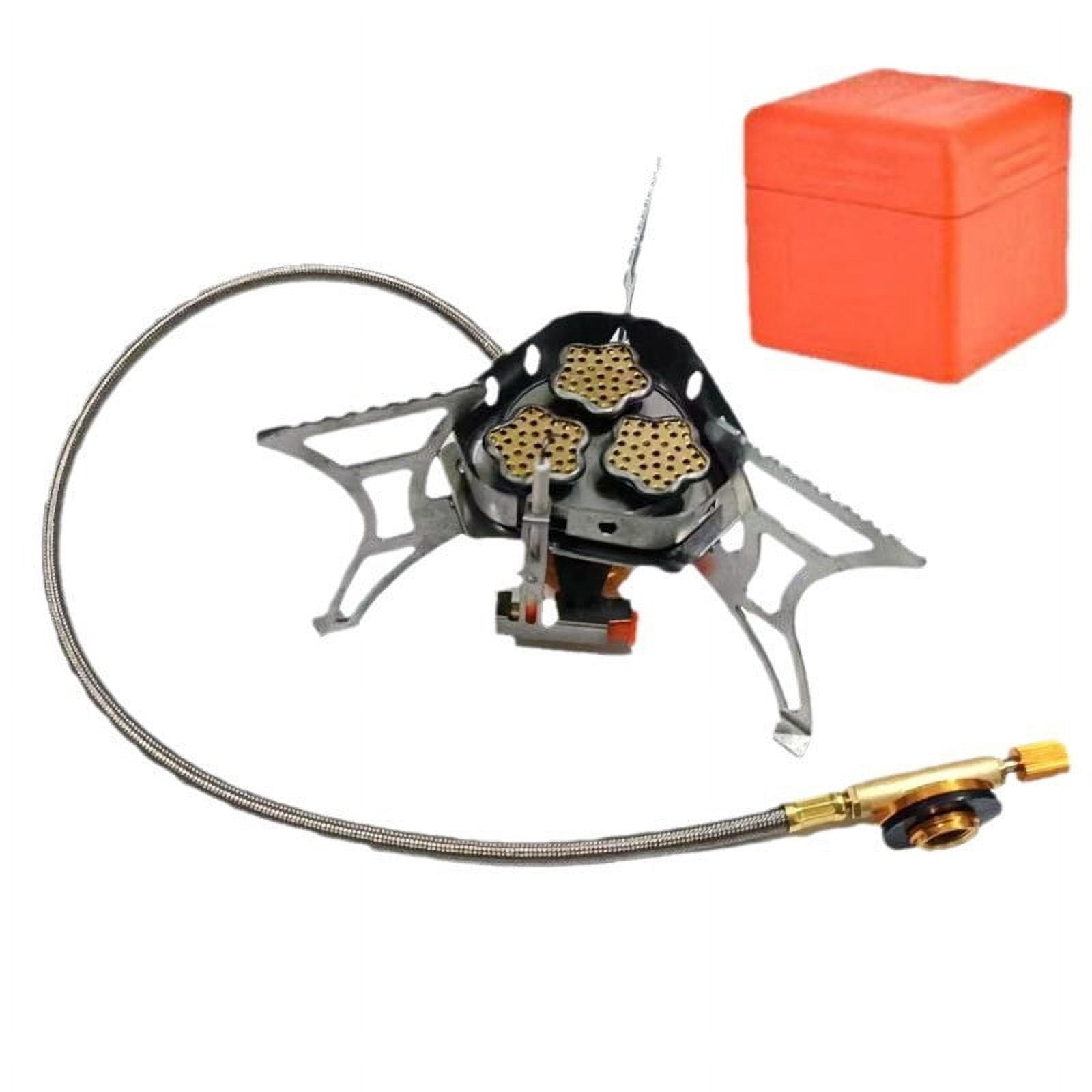 Lightweight 3 Heads Gas Stove For Outdoor Cooking 5800W Backpacking Gear Fangkenuo