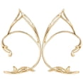 thumbnail image 5 of 1 par de pendientes de puño para mujer, pendientes de elfo, pendientes elegantes para envolver alrededor del oído, 5 of 5