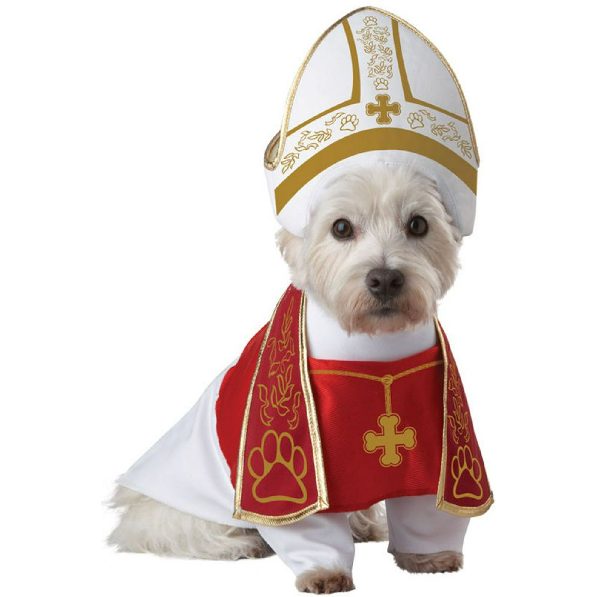 genstand Certifikat råd Holy Hound Pet Dog Costume Religious Priest Pope Miter Hat Stole Halloween  XS-LG | Walmart Canada
