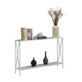 thumbnail image 3 of Convenience Concepts Tucson Console Table in White Wood Finish and Metal Frame, 3 of 4