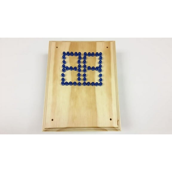 LED Scoreboard w/ Pine Wood Faceplate - BLUE