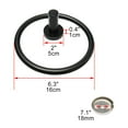 thumbnail image 2 of Stainless Steel Towel Ring Hanger Rack Bathroom Holder Black Painting 6.3", 2 of 7