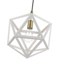 thumbnail image 2 of 41328-13 Livex Lighting Ashland - 1 Light Pendant In Geometric Style-20.75 Inches Tall and 13 Inches Wide-Textured White/Antique Brass Finish, 2 of 11