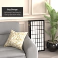 thumbnail image 5 of Red Lantern 3 ft. Short Window Pane Shoji Screen - Black - 6 Panels, 5 of 7