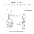 thumbnail image 4 of Rosec Jewels Lab Grown Diamond Teardrop Necklace with Star (EF-VS Grade) Ready to Gift for Valentines Day, 925 Sterling Silver, 4 of 6