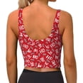 thumbnail image 4 of Uemuo Hohoho3 Pattern Women's Sports Bra - High Impact Support, Breathable, and Comfortable Athletic Bra for Running, Yoga, and Workouts, 4 of 9