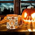 thumbnail image 6 of Uanit Pumpkin Coffee Cup with Ghost, Halloween Ceramic Coffee Mug, 3D Effect Pumpkin Coffee Cup Halloween Mug, Trick or Treat Halloween Tumbler Cup, Pumpkin Spice Coffee Lover Gift, 6 of 8