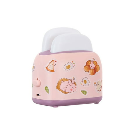 

LED Bread Maker Night Light USB Charging Dimming Bedside Table Night Light Girl Switch Mood Light Bedroom Pink