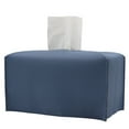 thumbnail image 1 of Funda para caja de pañuelos, dispensador de piel sintética minimalista moderno, fácil de rellenar con velcro, compatible con la mayoría de cajas de pañuelos planas, ideal para decoración y regalos,, 1 of 5