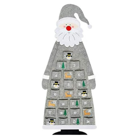 

TIANYUHE Christmas Tree Calendar Delicate Fine Workmanship Festive Atmosphere Indoor Pendant Creative Xmas Calendar Pendant for Christmas