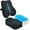 Black Gel Cool, variant on Gel Seat Cushion & Lumbar Support Pillow Set, Cooling Memory Foam for Tailbone & Sciatica Pain Relief, Ergonomic Office Chair Cushion with Breathable Mesh Cover for Car, Home, Wheelchair (Black)