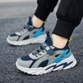 thumbnail image 7 of Boys' Summer Running Shoes Fashion Sport Print Lightweight Breathable Comfort Mesh Sneakers Blue 11.5 Y-12 Y, 7 of 7