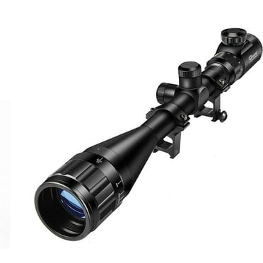 CVLIFE Scope 6-24x50 AOE Red and Green Illuminated Gun Scope with Free Mount