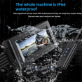 thumbnail image 3 of Motorcycle 3.16 Inch Driving Recorder Touch Screen Front &Rear Camera Recorder with Memory Card Dual Record+WIFI+GPS+32G,1 set * Camera Recorde,Black, 3 of 5