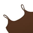 thumbnail image 5 of VNKIDY Womens Solid Color Spaghetti Strap Tank Top Square Neck Sleeveless Basic Casual Layering Camisole Top For Summer Daily Wear Brown M, 5 of 7