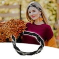 thumbnail image 3 of Unique Bargains 1 Pcs Women Knotted Headbands Fashion Vintage Rhinestone Hair Bands Hair Accessories Black, 3 of 7
