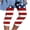 Red, variant on Odeerbi 4th of July Patriotic Beach Capris for Women 2025 Casual Drawstring Pants Summer Elastic Waist Independence Day Printed Cropped Pants Black