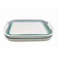 thumbnail image 3 of SAMMART Set of 2 7L (1.85 Gallons) Collapsible Tub - Foldable Dishpan - Portable Washing Basin - Space Saving Plastic Sink Tub, Outdoor Kitchen Storage Tray, 3 of 7