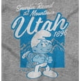 thumbnail image 2 of Utah UT Mountains Hiking Trip Smurfs Men's Graphic T Shirt Tees Brisco Brands S, 2 of 4