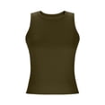 thumbnail image 6 of Cavosen Cute Tank Tops for Women Crew Neck Knit Sleeveless Top Solid Lightweight Basic Cami Tank Breathable Summer Trendy Tops, 6 of 7