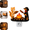 A#018, variant on Ghost Campfire Halloween Lamp, Plug-in Wall Flickering Flame 3D Ghost Night Light, Halloween Decor Marshmallow Ghost Sculpture Lamp as Halloween Gift