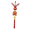 thumbnail image 2 of Decoración colgante de Año Nuevo chino Año tradicional del caballo Feng Shui creativo doble pez, 2 of 9