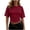 E10 Wine, variant on Axiiglly Crop Tops for Women Short Sleeve Side Ruched Stretch Slim Fit Cropped T Shirts Round Neck Trendy Basic Tees, S-2XL