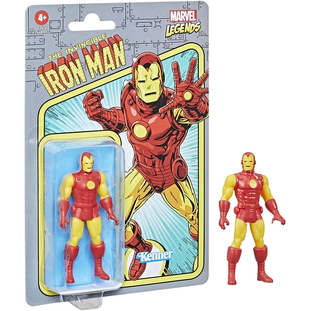 Marvel Hasbro Legends Series 3,75 pulgadas Retro 375 colección Capitán América Iron Man Black Panther figura de acción juguete F2652 zhangmengya LED