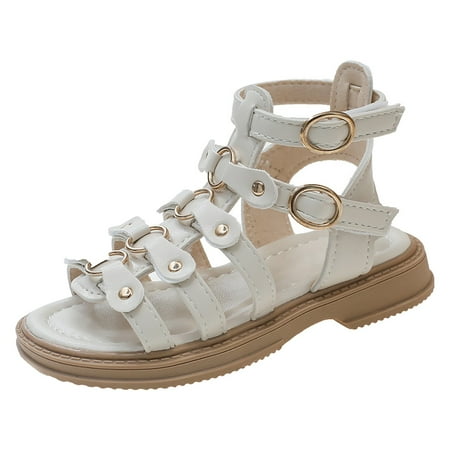 

Girls Sandals Fashion Summer Children Soft Sole Beach Comfortable Casual Hollow Out Shoes Size 29 (5 Years-5.5 Years)