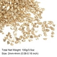 thumbnail image 2 of Triturado Vidrio Chips 100g/3.5oz 2mm-4mm Irregular Metálico Brillante Vidrio para Artesanía Bricolaje Jarrón Relleno Epoxi Resina Decoración, Champagne, 2 of 5