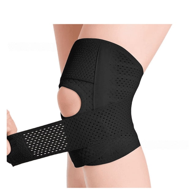 Cuatro rodilleras transpirables finas para correr, baloncesto, lesiones deportivas, protección de rodillas con menisco rotuliano