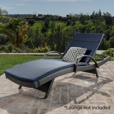 Anthony Outdoor Chaise Lounge Cushion Navy Blue Nepal Ubuy
