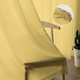 thumbnail image 5 of Yellow Solid, Semi Sheer Curtains 96 Inch Length 2 Panels Set, Pure Color Sheer Kitchen Curtain Privacy Voile Window Curtain for Living Room Bedroom Rod Pocket Drapes, 5 of 7