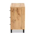 thumbnail image 4 of Baxton Studio Maison Oak Brown Finished Wood 3-Drawer Storage Chest, 4 of 8
